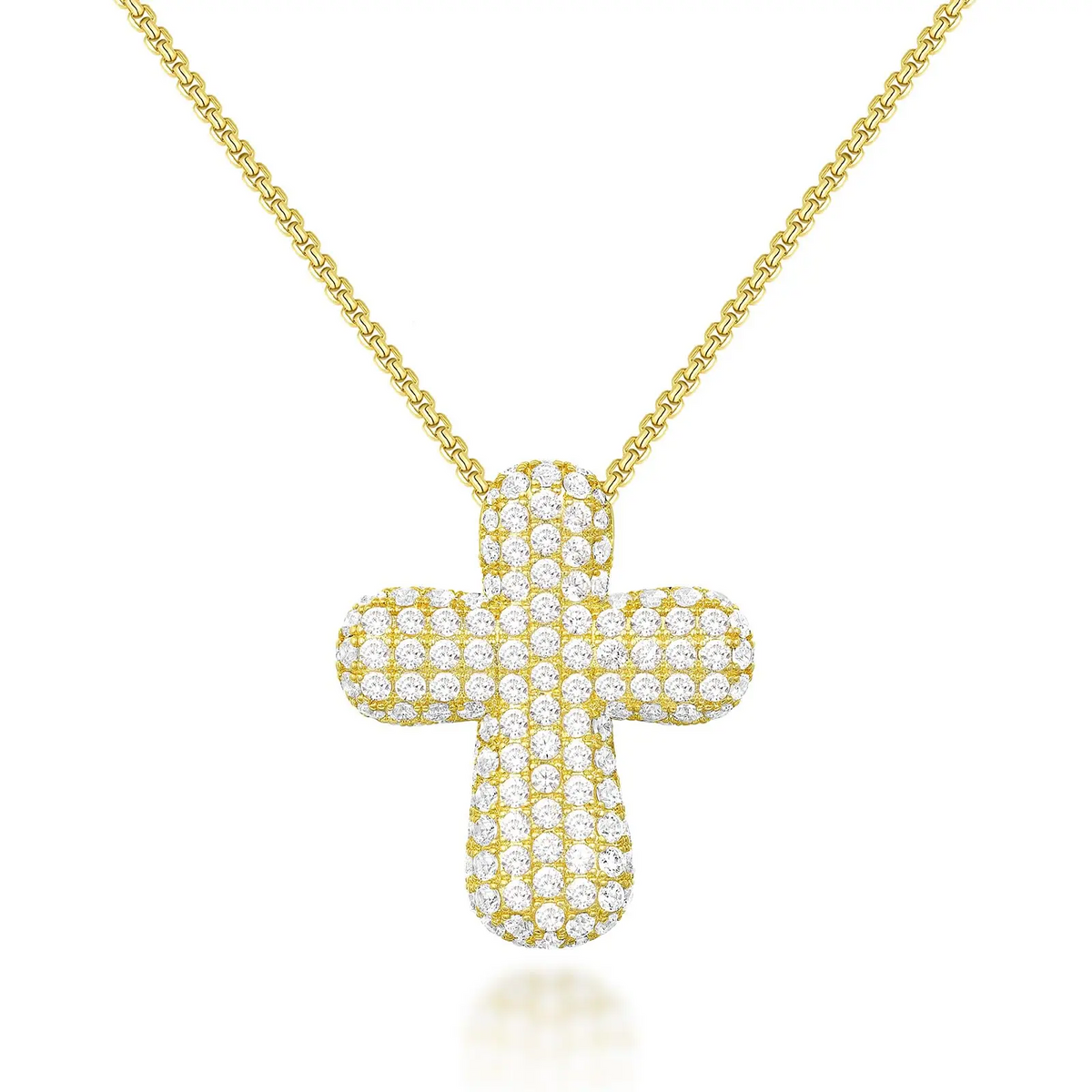 Bubble Cross Necklace