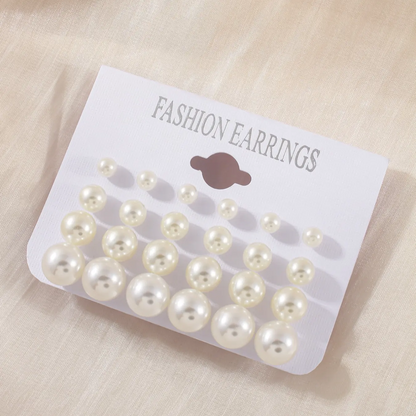 24pc Pearl Earrings