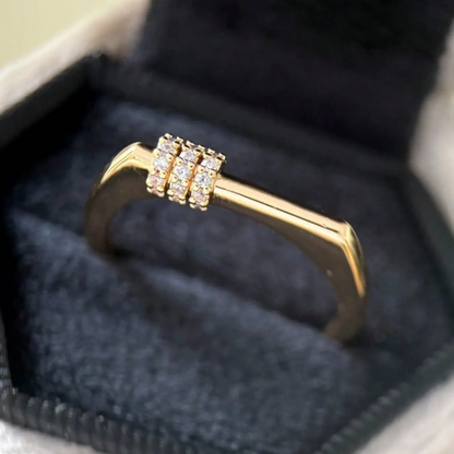 Three Ring Zirconia Ring