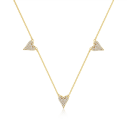 3 Heart Necklace