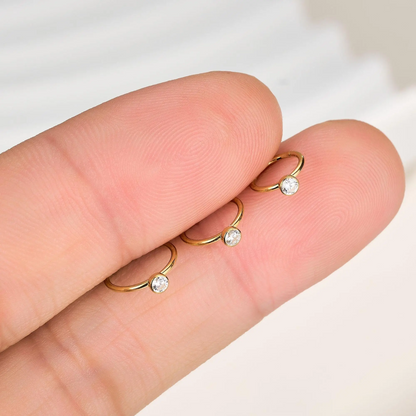Geometric Hinge Nose Ring