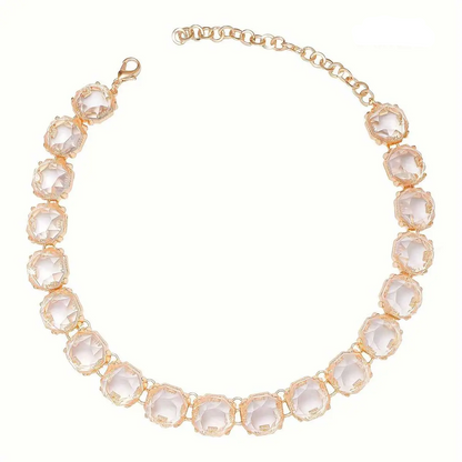 Multicolored Rainbow Crystal Necklace