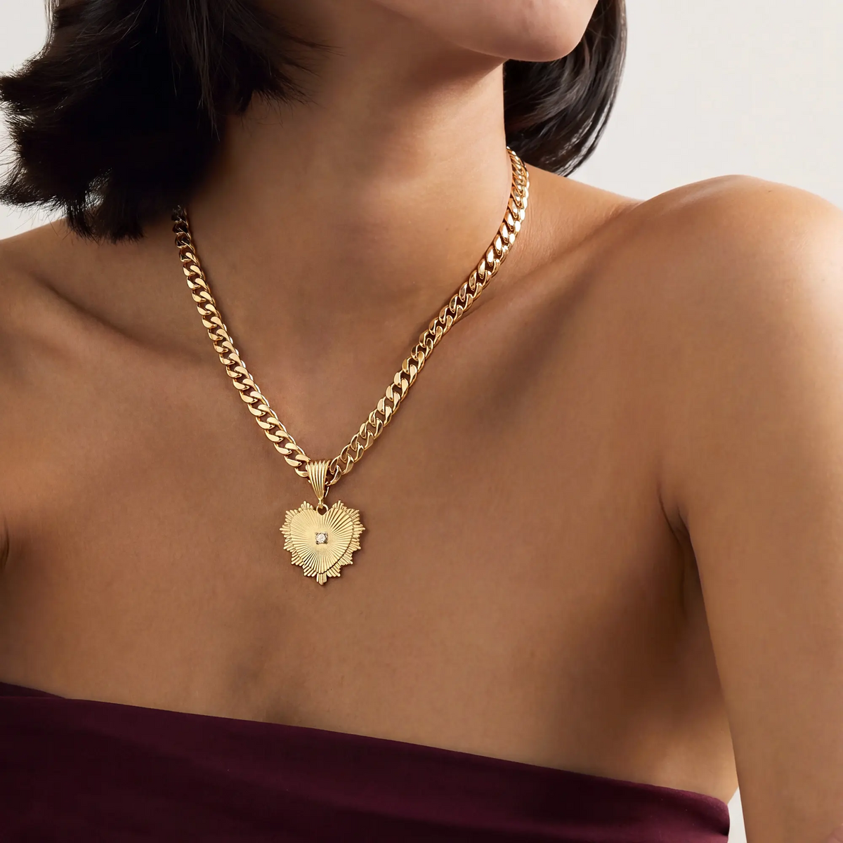 Radiant Monarch Heart Necklace
