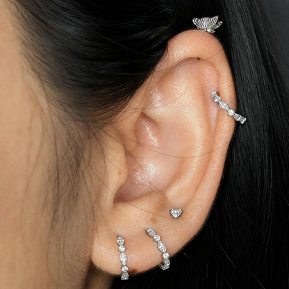 Micro Paved Hinged Nose Ring