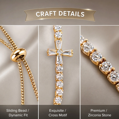 Guiding Light Cross Bracelet