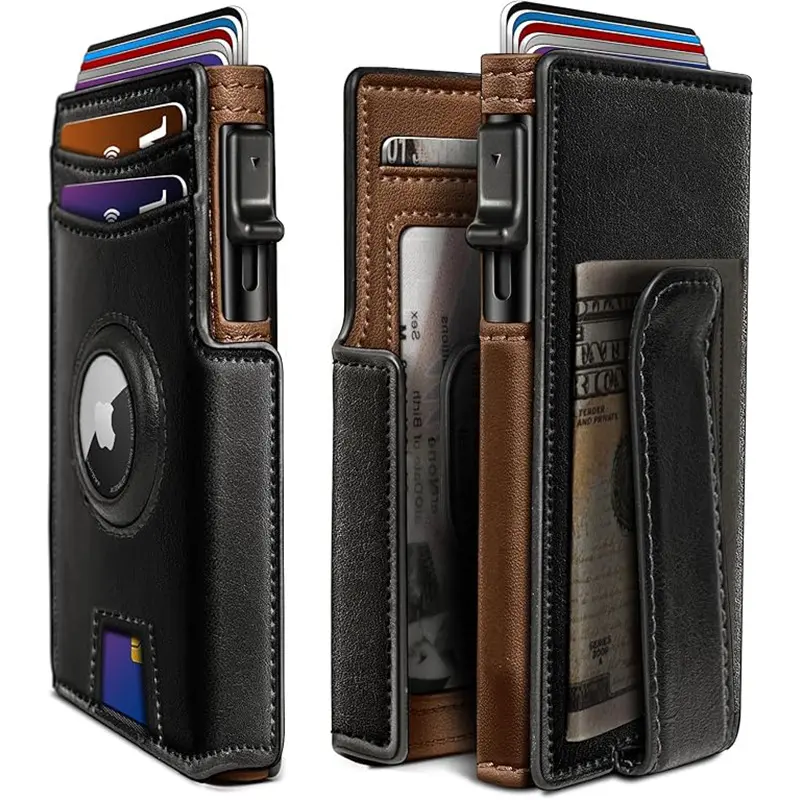 Slim Magnetic Flip Card Holder