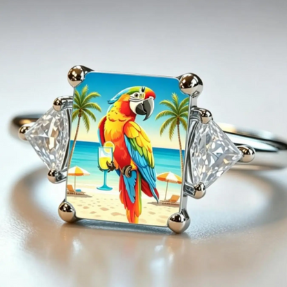 Macaw Statement Ring