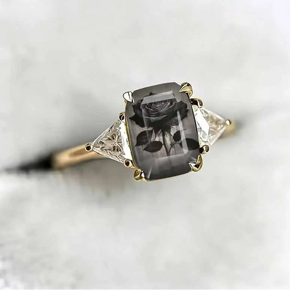 Black Rose Statement Ring