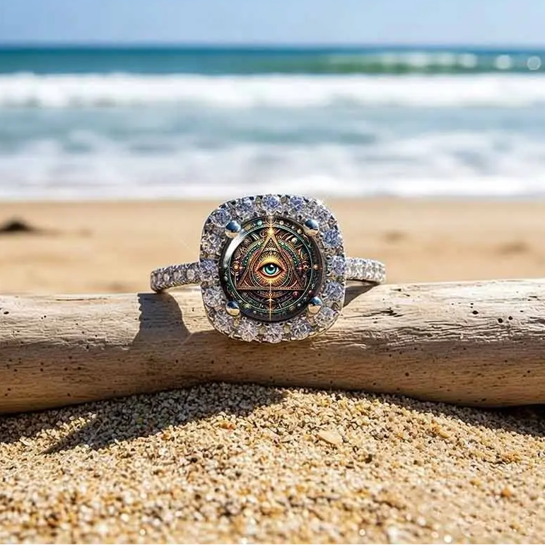 All Seeing Eye Pave Ring