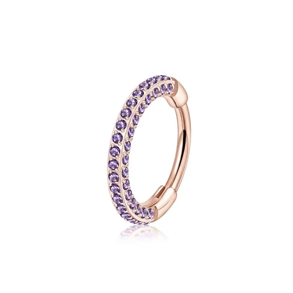 Triple Sided Hinged Nose Ring