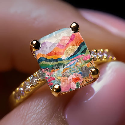 Lively Nature Square Ring